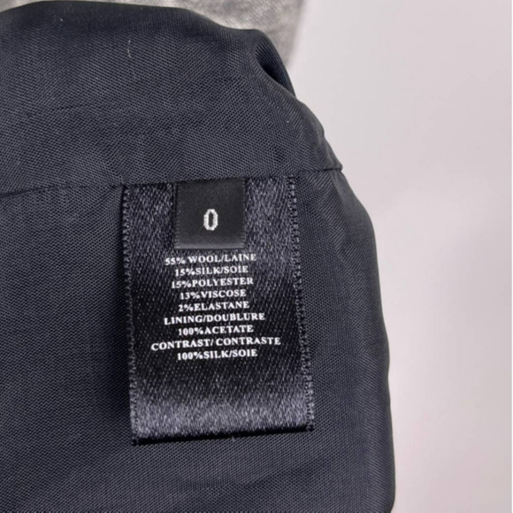 Robert Rodriguez Grey Sleeveless Wool Silk Tweed Sheath Dress Rosette Women's 0 - Picture 6 of 9